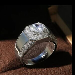 Men AAA Zircon Ring